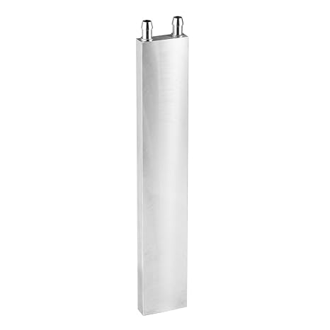 Water Cooling Block for PC,240x40x12mm Liquid Water Cooler Heat for Computer,CPU Graphics Heatsink Radiator,Silver Aluminium Polishing Water Cooling Block.