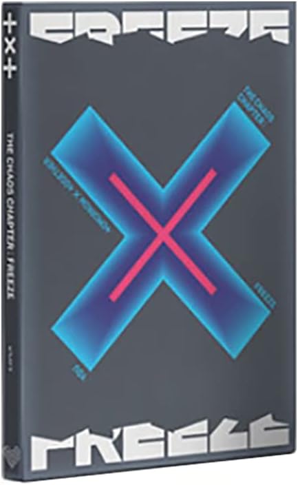 TXT Tomorrow X Together The Chaos Chapter : Freeze Album (You Version) CD+Poster+Photobook+Sticker Pack+Lyric Book+Behind Book+Photocard+OS Photocard+Postcard+(Extra 4 Photocards)