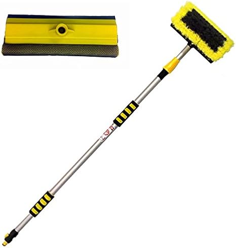 Standard 2 Metre Flow Through Wash Brush - Cleaning Brush for Cars, Vans, Trucks Etc.. - On / Off Tap