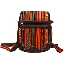 Handmade Cotton and Leather Strap, Nepali Artisanal Accessory