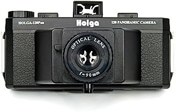 HOLGA Holga 120 Pan Panoramic Medium Format Film Camera 90mm Optical Lens, Panoramic Viewfinder, Bubble Level Indicator, Dual Hot Shoes, 120 Film Format
