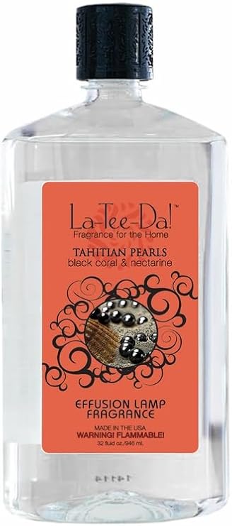 La-Tee-Da Effusion and Fragrance Lamp Oil Refills - 32 oz - Tahitian Pearls