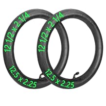 2-Pcs 12 1/2 x 2 1/4 Inner Tube 12.5x2.25 Inner Tube Bent Valve Stem 12.5" Bike Tubes Compatible with 12.5 x 1.75 12.5 x 1.95 12.5 x 2.125 12.5 x 2.25 Bike Inner Tube