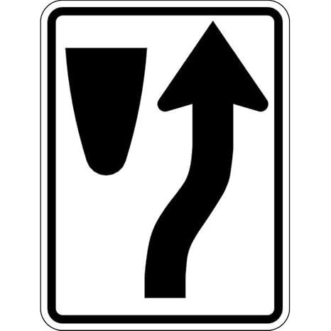 Keep Right Traffic Sign, 24 in H, 18 in W, Aluminum, Vertical Rectangle, No Text, R4-7-18HA - 1 Each
