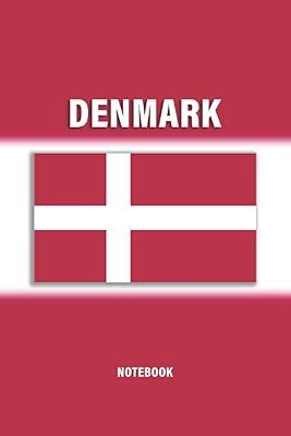 Denmark Flag Notebook: 200 Pages Notebook | 6x9 inches | College ruled white paper pages | Matte-finish cover | Notebook  Journal  Diary for writing ... to-do list, personal thoughts, much more. Paperback October 15, 2021