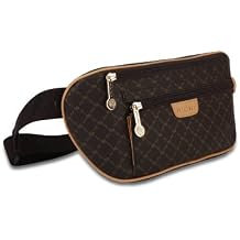 Rioni Womens Traveler's Waist Pouch - Signature Brown