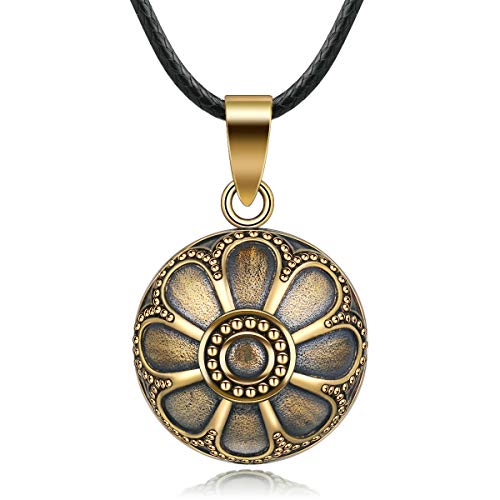 EUDORA Harmony Vintage Style Creative Music Wishing Chime Ball Pendant Necklace for Women Ladies Best Jewellry Original Gift, 45inch
