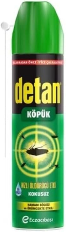 Detan Köpük Hamam Böceği Ve Örümcekte Etkili Kokusuz 275 Ml