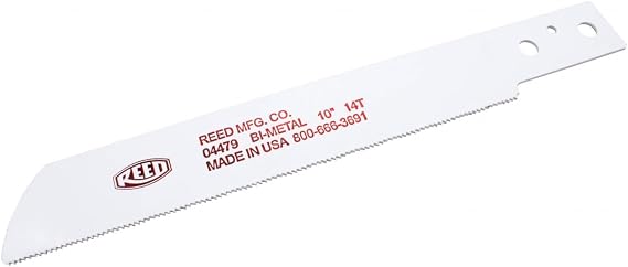 Reed Tool Z814 Power Hack Saw Blade, 8-Inch 14 TPI