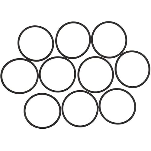 10Pcs Black Disk Drive Rubber Belt Replacement for Xbox 360, Replacement Belt Kit for Rock Tumblers, Parts Accessories