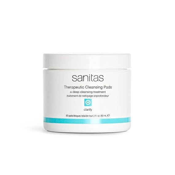 Sanitas Therapeutic Cleansing Pads, Salicylic Acid, Niacinamide 50ct