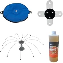 Daddi Long Legs Boaters Bundle - 2-Ft Bird Deterrent + Dissolve-It Enzyme Cleaner + Sandbag Base + Boat Base - Complete Bird Control for Boats, Docks, and Marinas