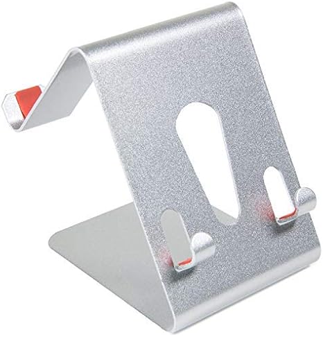Metal Phone Stand, CoverON Universal Cell Phone Holder Stand for Desk, Home, Office Compatible with iPhone, Android, Galaxy, and All Smartphones - Silver