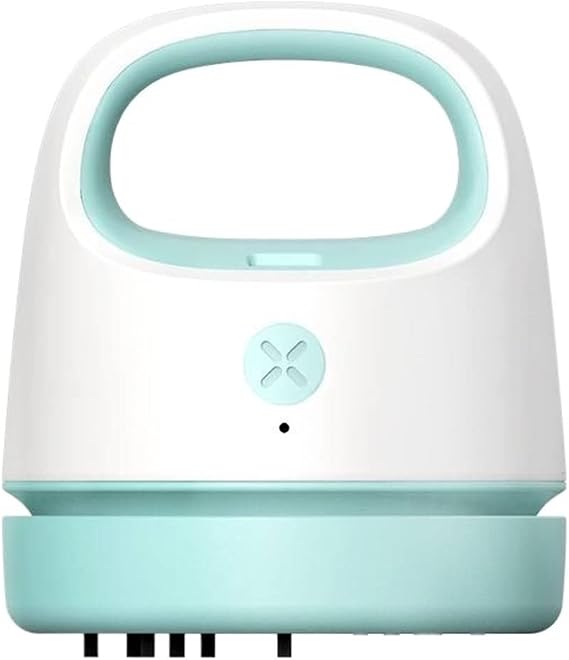 Robot Vacuum tikom Dust Vacuum Cleaner Table Robot Cleaning Wireless Portable Handheld Sweeper for (Color : Blue)