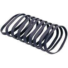 erioctry 10 PCS Large Thick Elastic Rubber Bands Heavy Duty Bands Strong Durable Wide Wrapping Bands for Industrial Home Office and School 7inch (Black)
