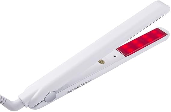 Professional Ultrasonic Infrared Hair Care Iron, Professional Cold Iron Hair Care Straightner, Recovers The Damaged Hair Styler (White)