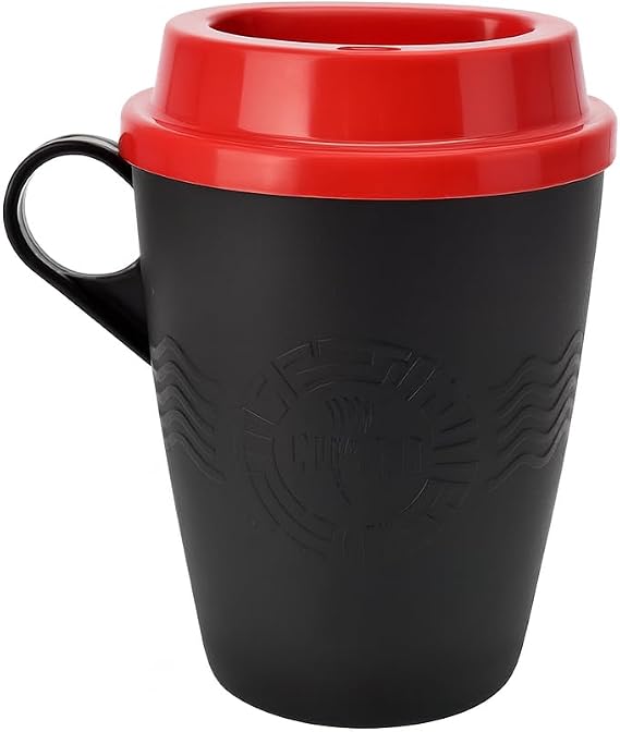 Kulplu Termal Kahve ve Çay Bardağı, 450 ml, Kapaklı, Çok Renkli