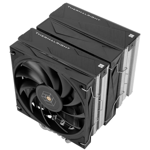Thermalright Royal Knight 120 CPU Air Cooler, Computer Double Towers Radiator, 6 Heat Pipes CPU Cooler, Dual 120mm PWM Fans,Unobstructed RAM, for AM4AM5;Intel 185117001150115112002011