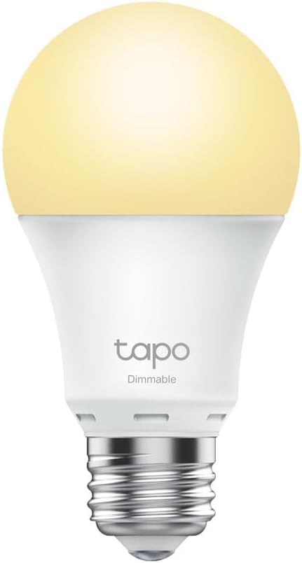 Tapo L510E 2-pack , Ayarlanabilir Akıllı Wi-Fi Ampulü, 806 Lümen, E27 Duy, 8,3W, Enerji tasarrufu, Amazon Alexa ve Google Home ile çalışır, Kısılabilir Yumuşak Sıcak Beyaz, Hub Gerekmez