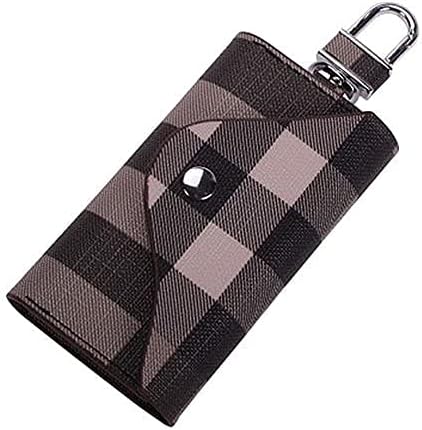 Women Men Leather Car Key Chain Card Holder Money Wallet Pouch Case 6 keys Organizer Bag Case