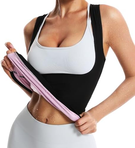 JBT Sauna Vest for Women - Sweat Vest for Women Fitness Body Shaper,Slimming Sauna Shirt for Workouts