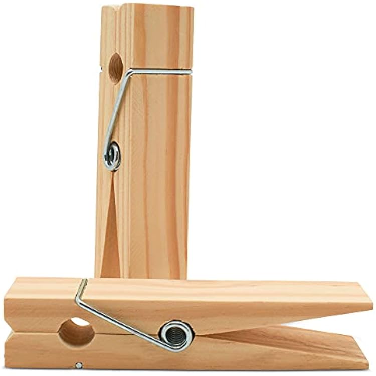 Oversized Wooden Clothespin 6-inch, Pack of 1 Large Clothes Pin Heavy Duty for DIY Laundry Room Decor and Crafts, by Woodpeckers