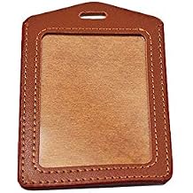 Id Card Holder Fake Id Neck Strap Leather Vertical Type Durability