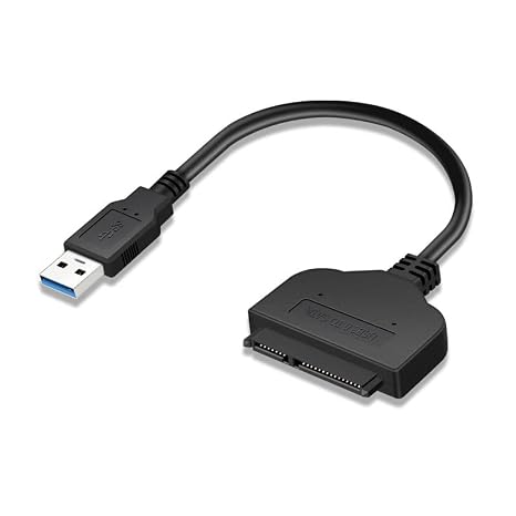USB 3.0 SATA III Hard Drive Adapter Cable - SATA to USB 3.0 Adapter for 2.5 Inch SSD & HDD Support UASP