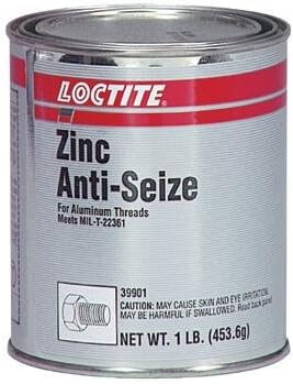 Anti Seize, Zinc, 16 oz, Can, Grey, Paste