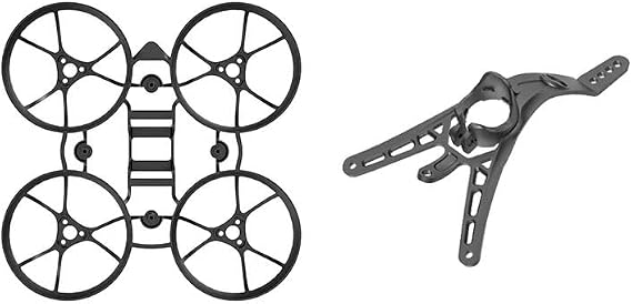 Drone Parts for BETAFPV Meteor65 Air Brushless Whoop 65mm FPV Frame KIT PP Material 1S Lipo 0702/0802 Motor for FPV RC Quadcopter Drone(Black Canopy Frame)