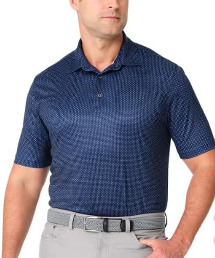 Greg Norman Mens Performance Golf Polo Navy Blue, S, Small