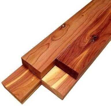Barrington Hardwoods Cedar (Aromatic) Lumber - 3/4" x 3" (4 Pieces) (3/4" x 3" x 12")