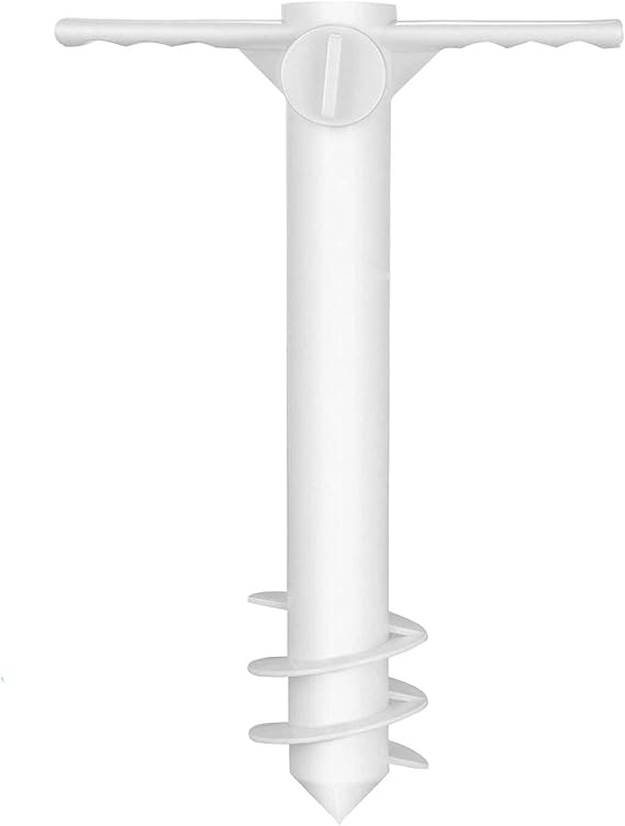 Taylor & Brown Beach Umbrella Sand Anchor, Umbrella Holder Fishing Pole with 3 Spiral Screw, Size Fits All Beach Umbrella, Safe Stand for Strong Winds