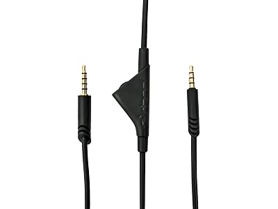 Zotech Replacement 2.0M 6.5ft A10 Volume Cable Cord with Volume Control Function Works with All Wired Headsets Gen 2 and Beyond.
