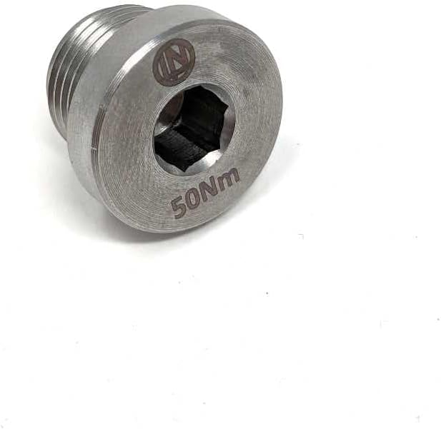 LN Engineering Billet Stainless Steel Magnetic Engine Oil Drain Plug compatible with Porsche Boxster, Cayman, 911, Panamera, Cayenne Models - 106-07