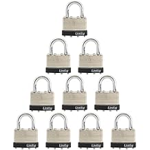 unity Keyed Differ Laminated Steel Padlock 1-3/4"(45mm) High Security, High Precision Padlock (10)