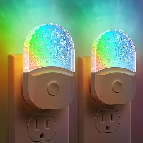 Briignite RGB Night Lights 2Pack LED Baby Night Lights Plug into Wall [4Pack]