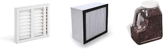 Extract-All Salon Pure Air Revolution Fume Extractor Replacement Filters 1 Pleated Pre-filter, 1 Primary HEPA Filter, and 1 Replacement Special Blend Activated Carbon (Pack of 3)