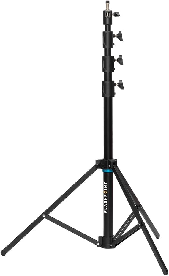 Flashpoint Pro Heavy-Duty Air-Cushioned Auto Light Stand (9')