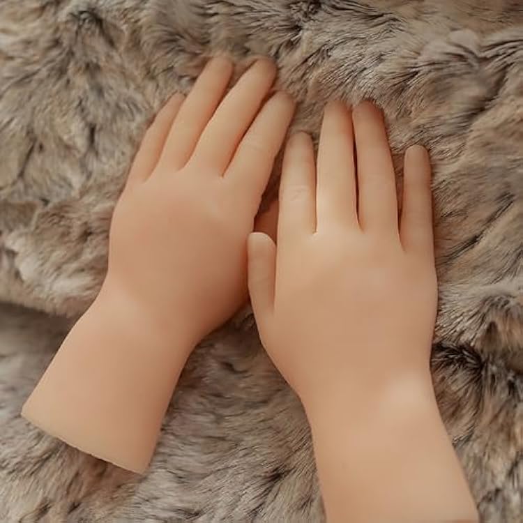 1 Pair Silicone Life Size Small Mannequin Hand Jewerly Display Model Art Sketch Display Sandal Shoe Sock - 1 Pair Small Hand Model