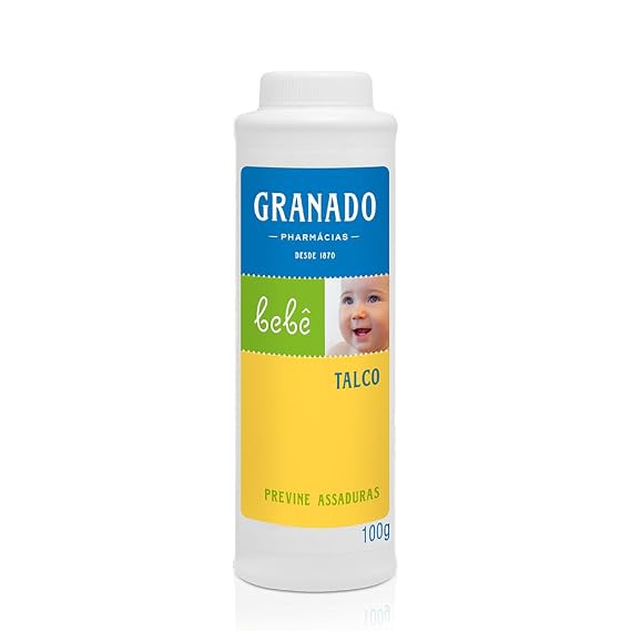 Baby Talc, Garnet, White, 100 g