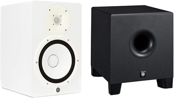 Yamaha HS8 8-Inch Studio Monitor Speaker and Subwoofer Bundle