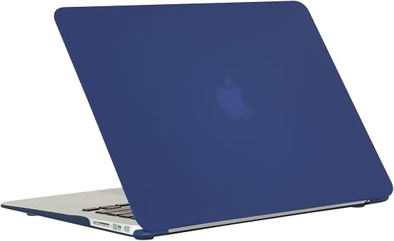 RUBAN Compatible with MacBook Air 11 Inch Case Model A1370 A1465, Soft Touch Plastic Hard Shell Case Bundle for Mac Air 11.6 (Royal Blue)