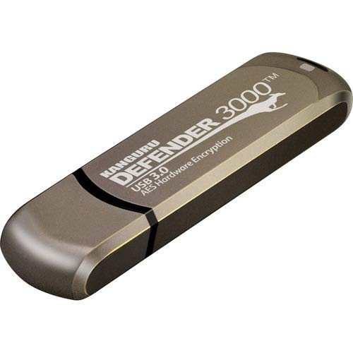 Kanguru - KDF3000-256G - Kanguru 256GB Defender 3000 Flash Drive - 256 GB - TAA Compliant
