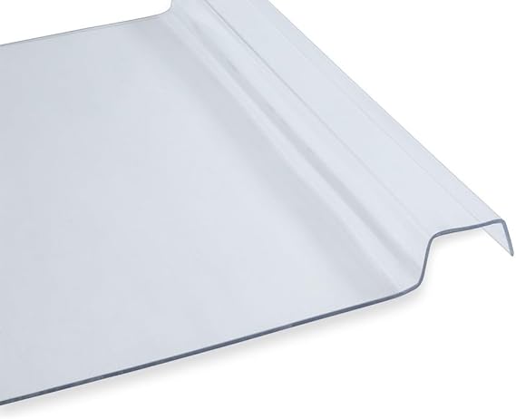 Clear Polycarbonate Roofing Sheets Panels - EZ Glaze Glass Like Roof Sheets -for Pergola & Lean To Roof - (W) 600mm x (L) 3 Metre