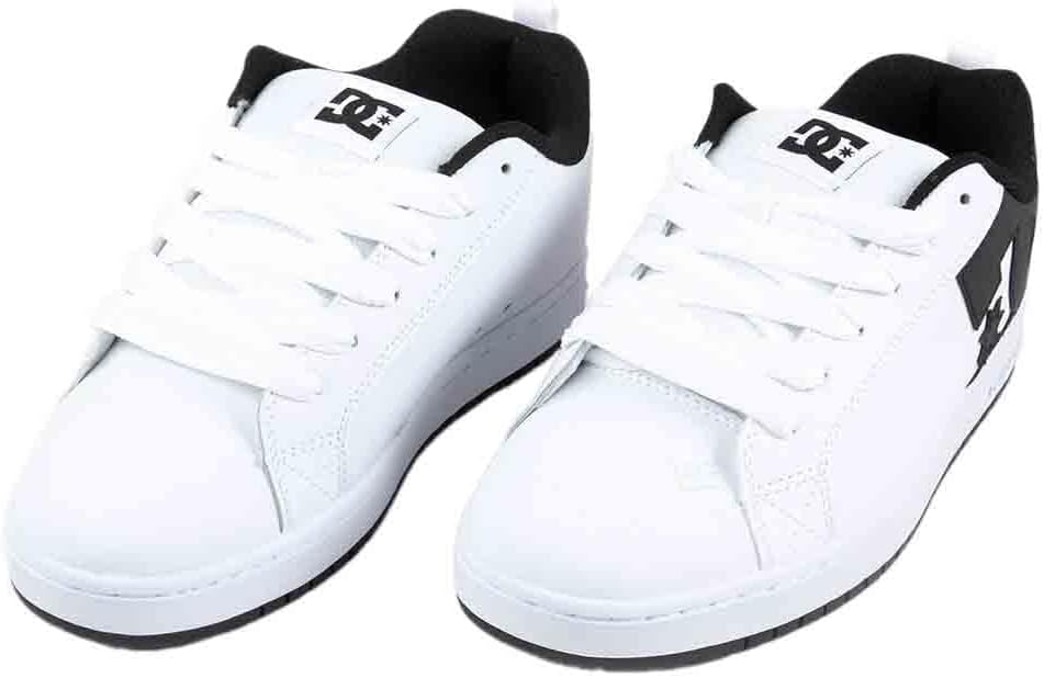 DC SHOES Court Graffik Mens Shoes, White & Black, 13