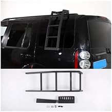 Compatible for Land Rover Discovery 3/4 LR3 LR4 2004-2016 Aluminum Car Rear Door Climbing Ladder Roof Climbing Ladder Car Accessories(Style C Left)