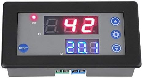 DC 12V 1500W 10A Timing Delay Relay Module Cycle Timer Digital LED Dual Display Cycle Timer Relay