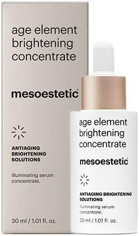 Mesoestetic Age Element Brightening Concentrate 30 ml Face Serum with Vitamin C, Niacinamide and Hyaluronic Acid Brightening Formula for Home Use