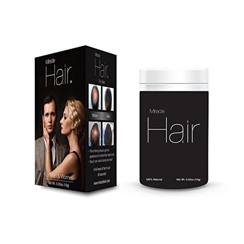 PREMIUM All Natural Hair Building Fibers for Instantly Thicker Looking Hair! 10g 75-Day Supply: MEDIUM BROWN